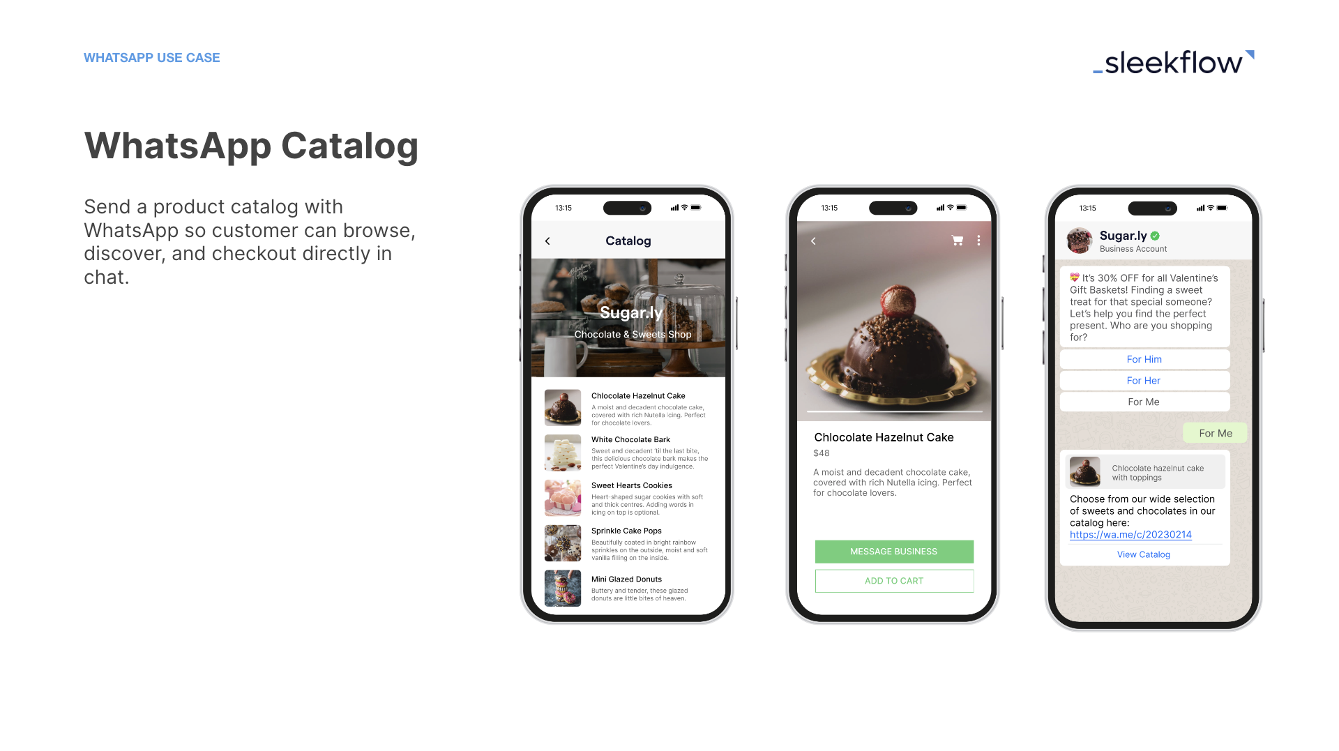 WhatsApp Business catalog powered by SleekFlow