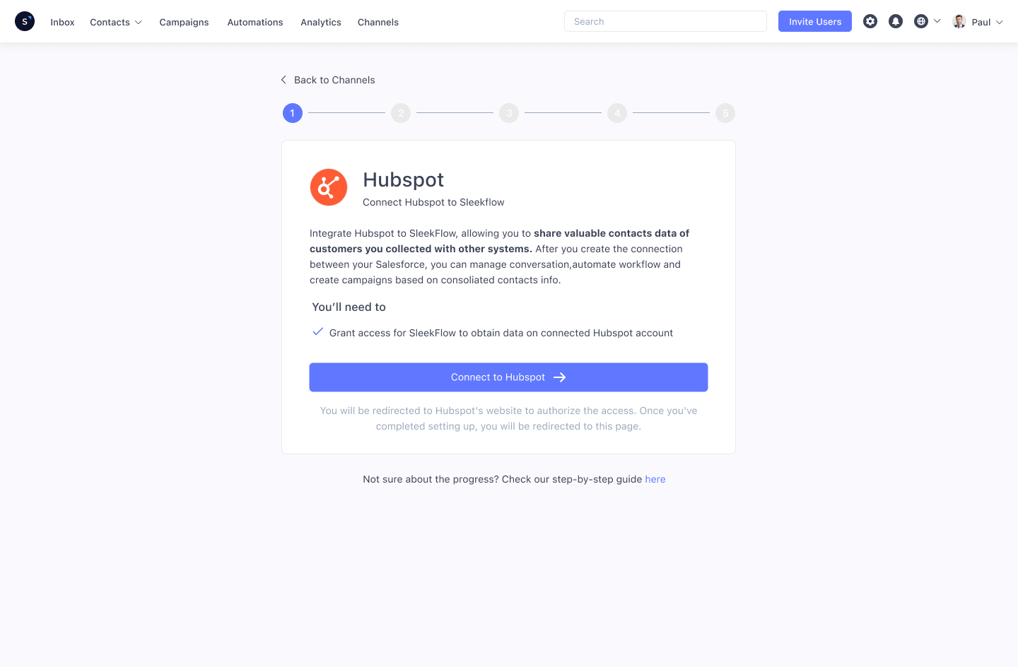 Comment connecter Hubspot et SleekFlow?