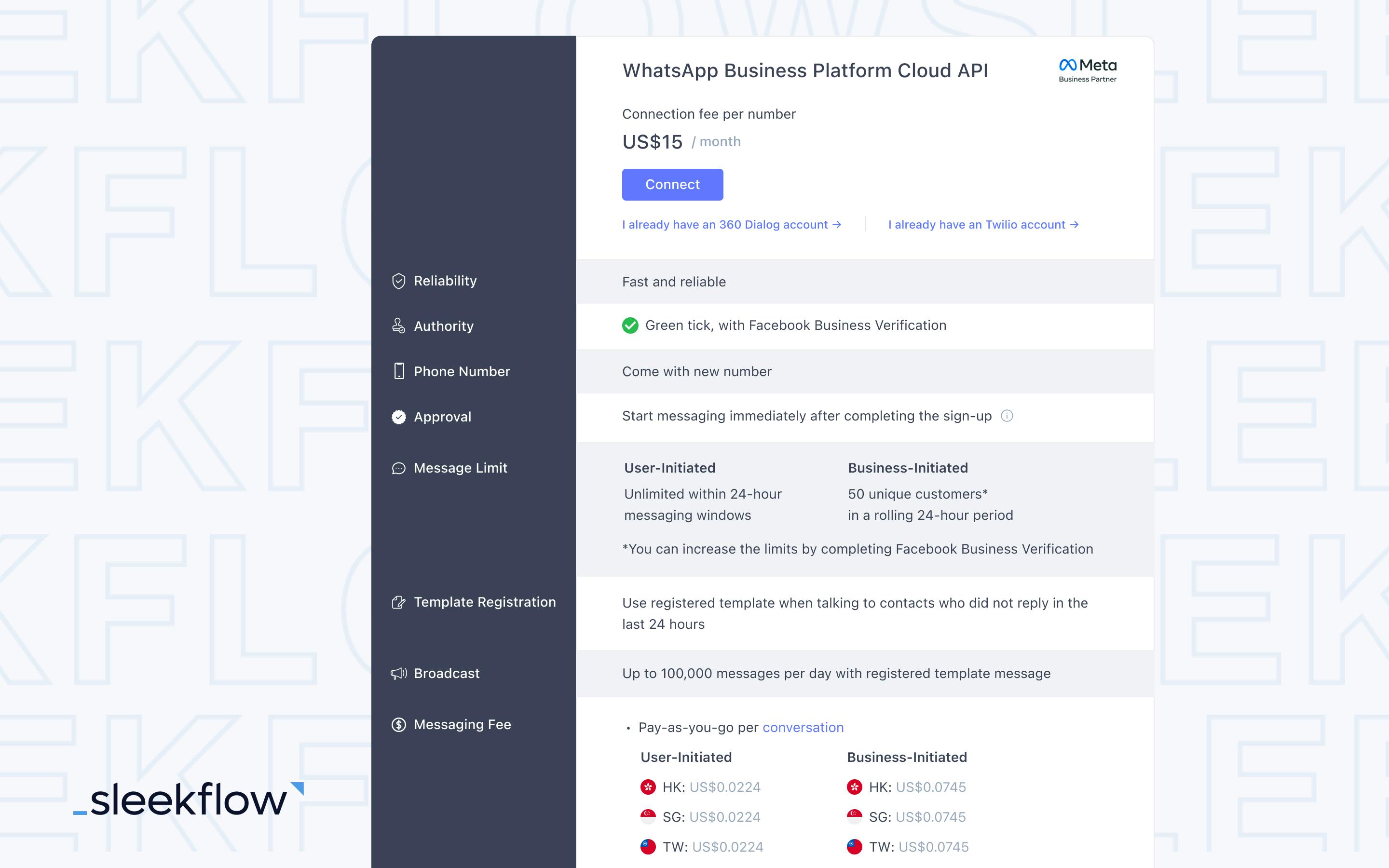 WhatsApp Cloud API - SleekFlow embedded sign up-1