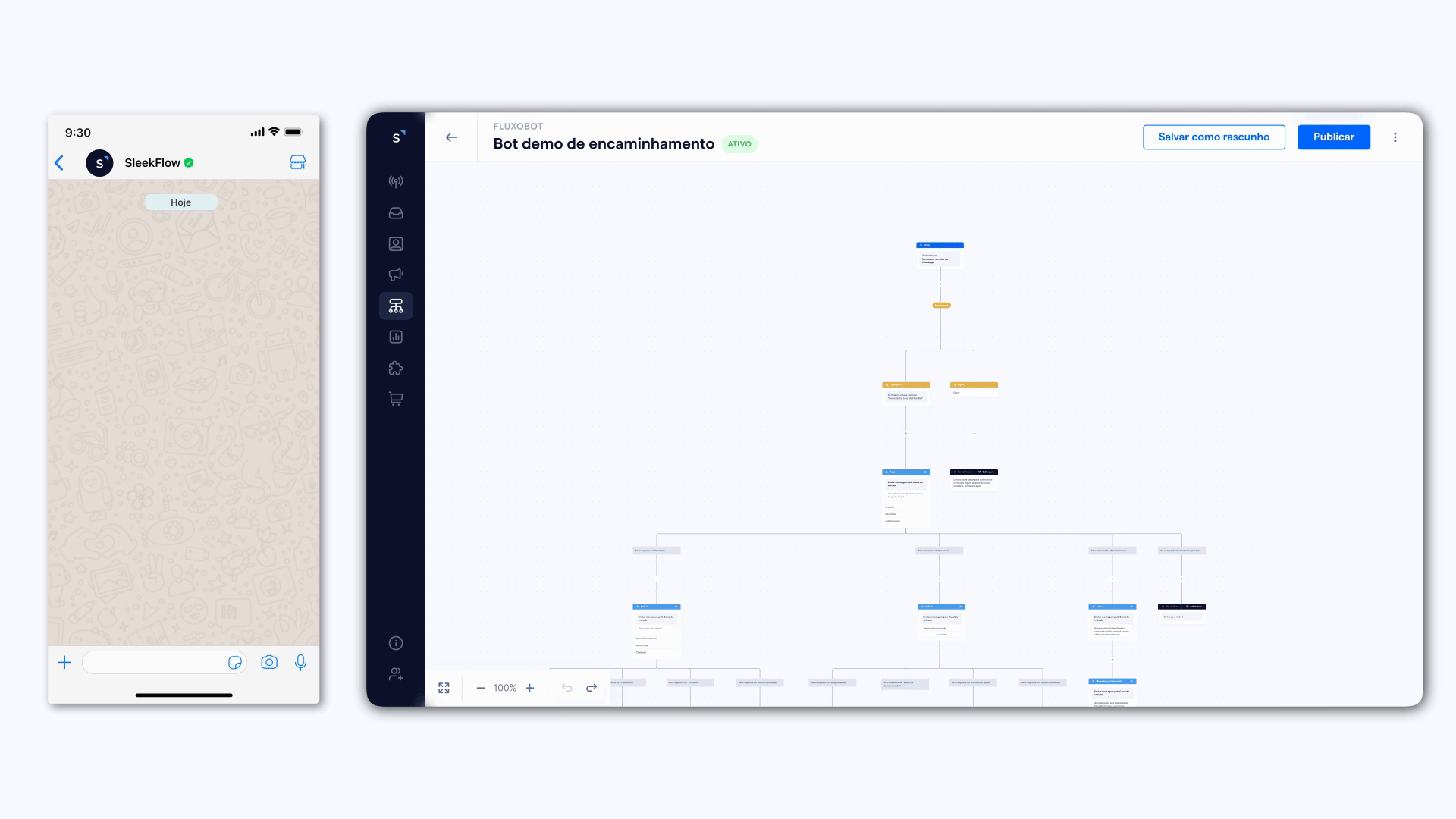 Flow Builder Chat Demo PTBR