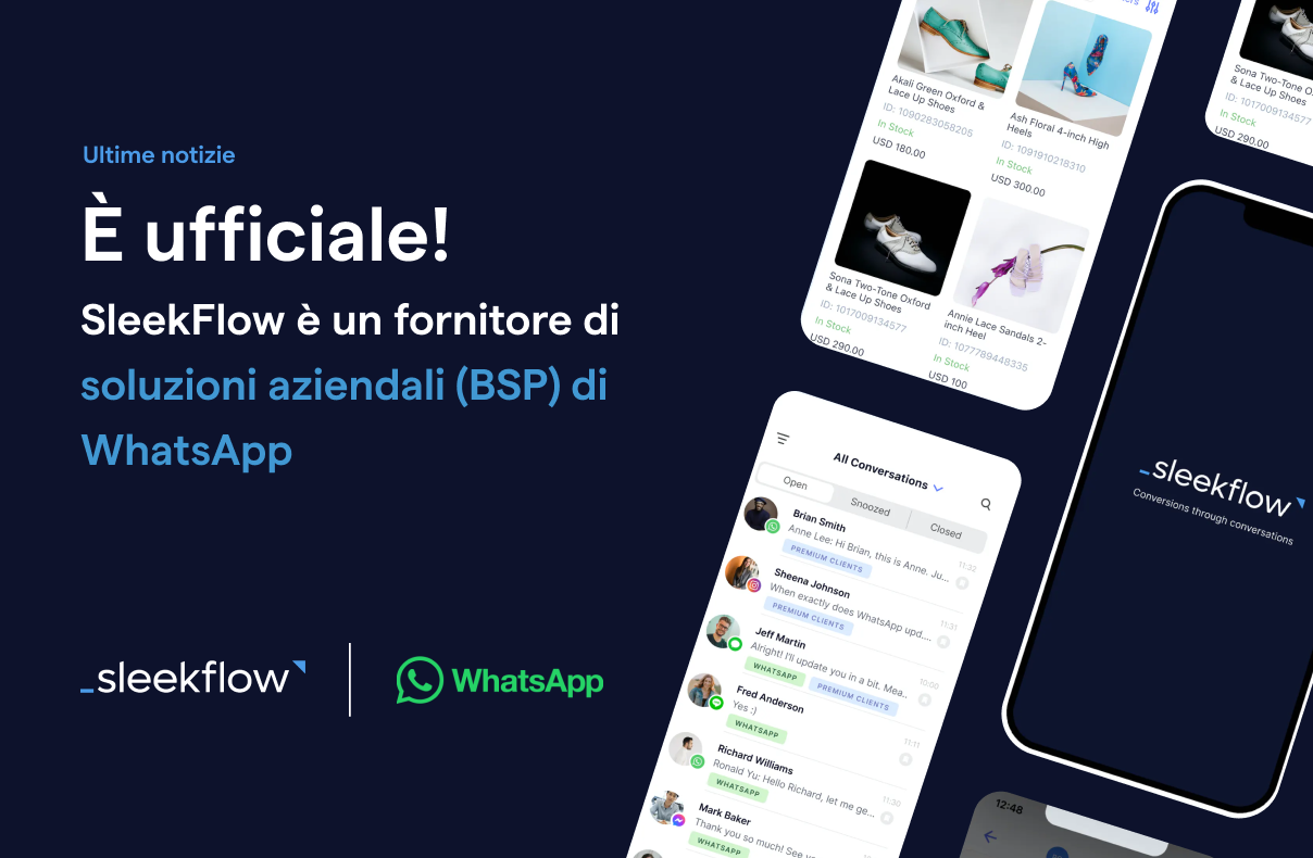 SleekFlow è un fornitore ufficiale di soluzioni aziendali (BSP) di WhatsApp