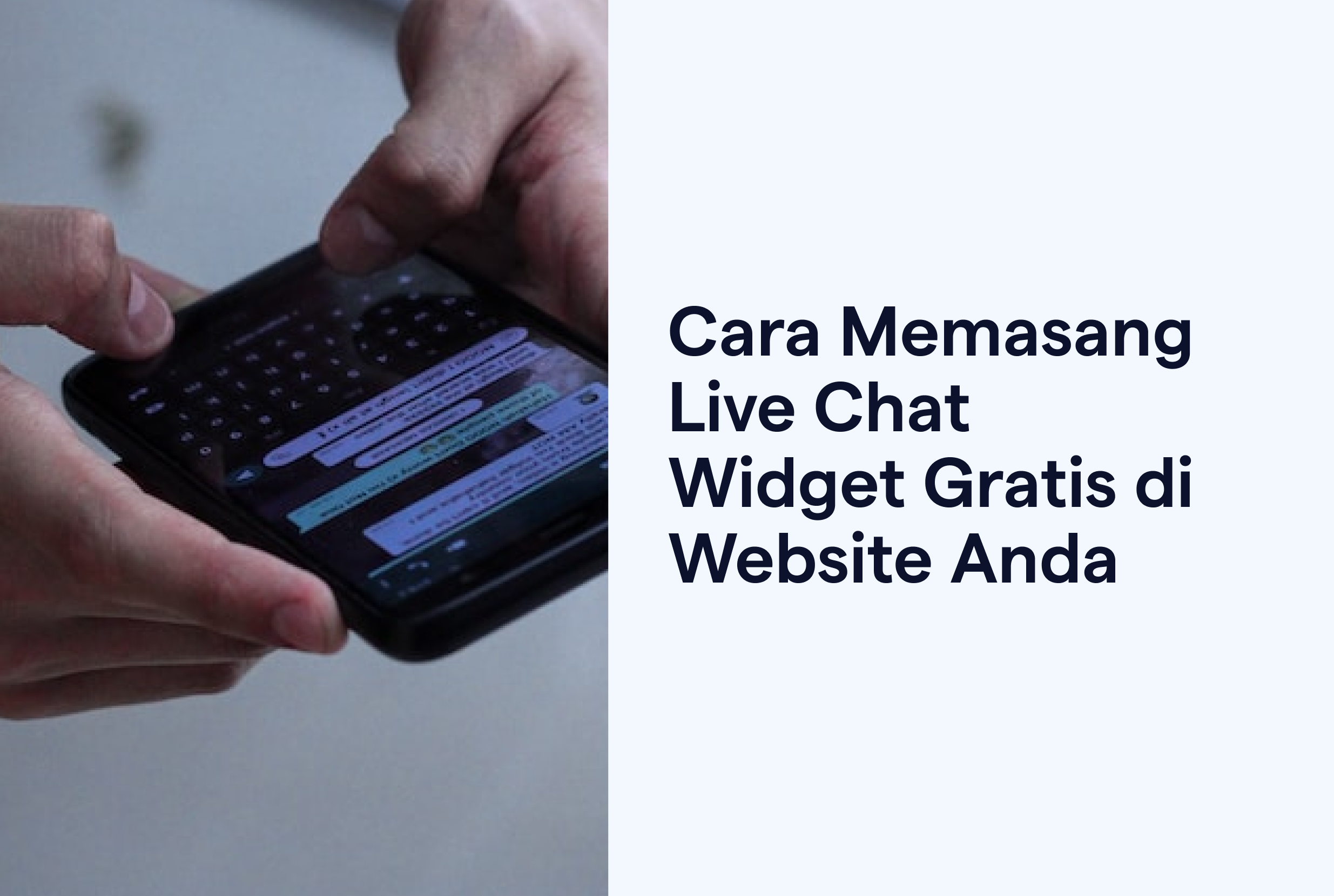 cara memasang live chat gratis