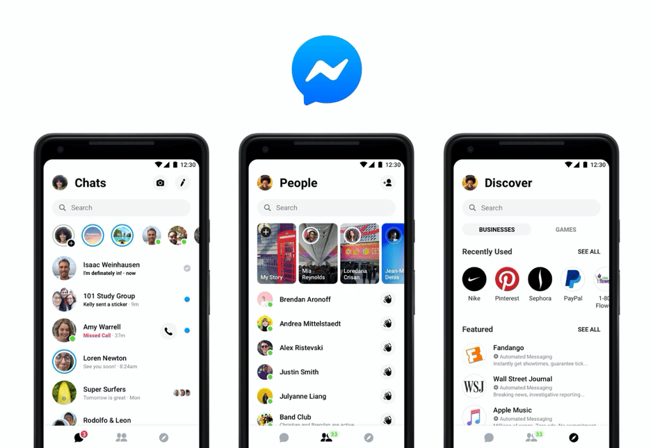 Facebook Messenger interface