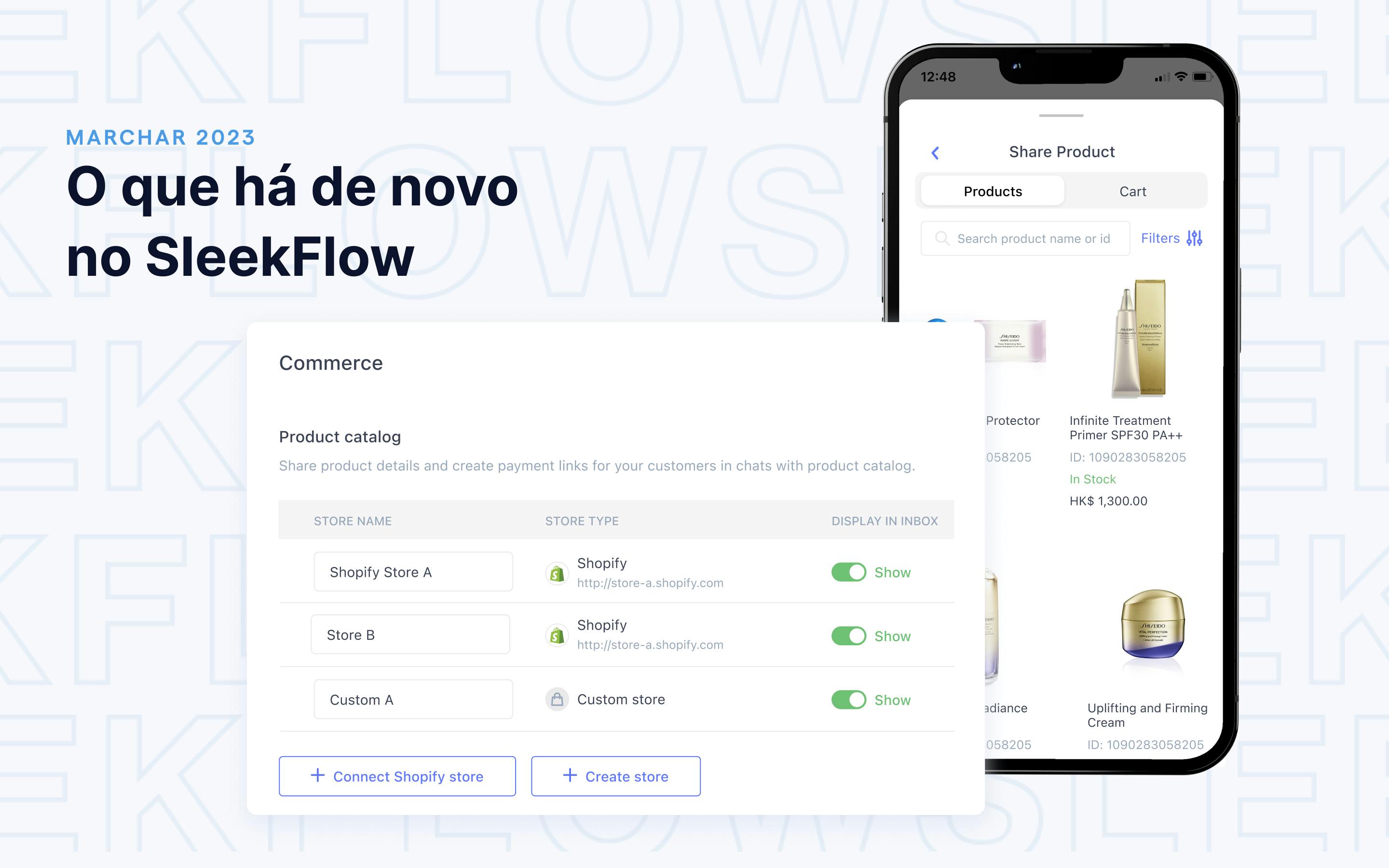 O que há de novo no SleekFlow: Crie lojas em apps de mensagem para vendas omnichannel