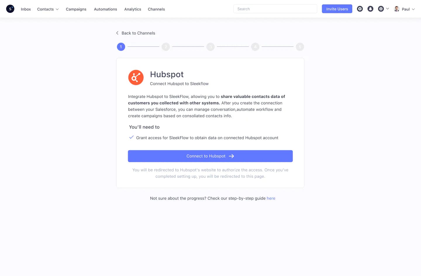 Cara menyambungkan Hubspot dan SleekFlow