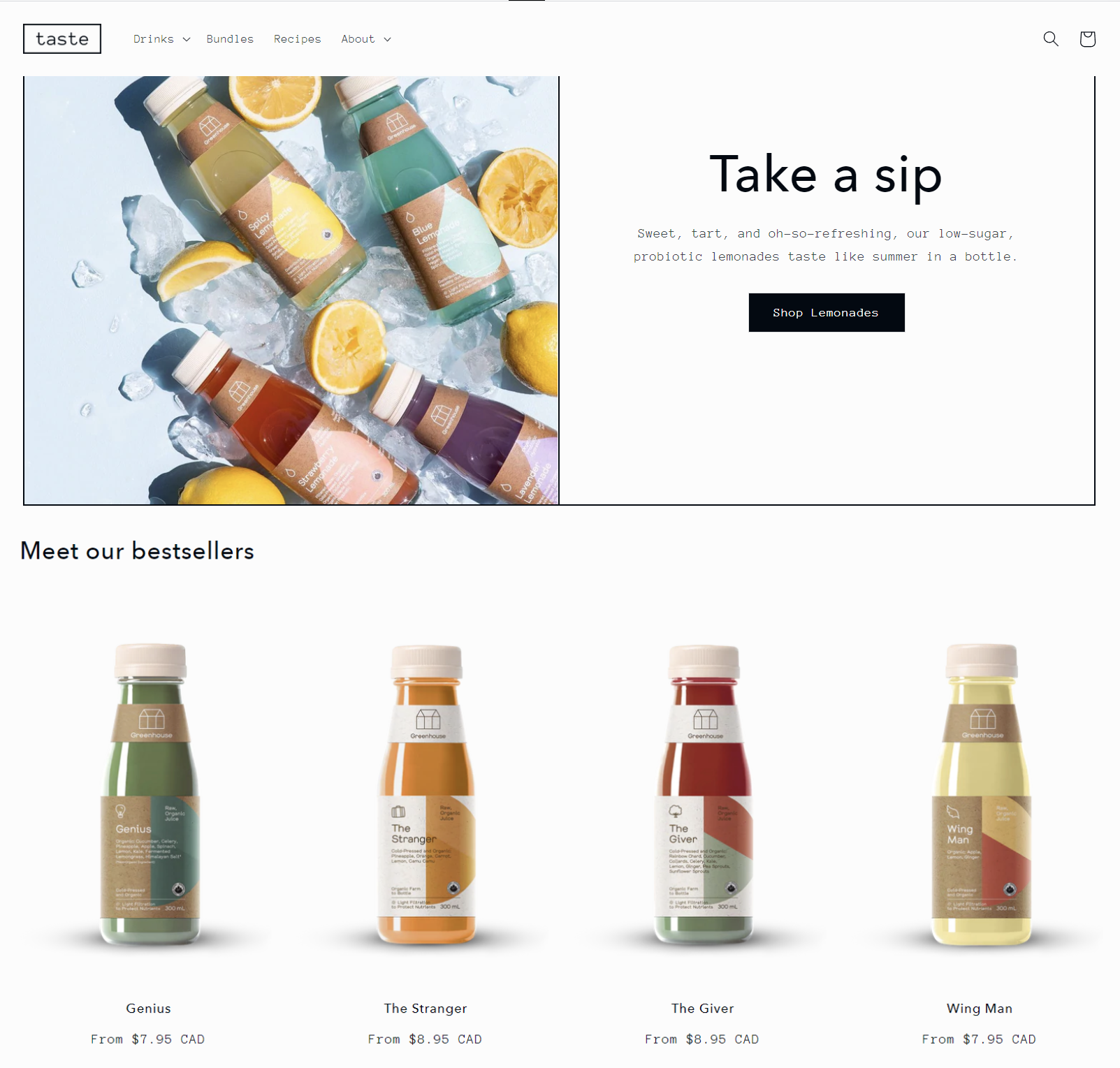 Shopify theme taste