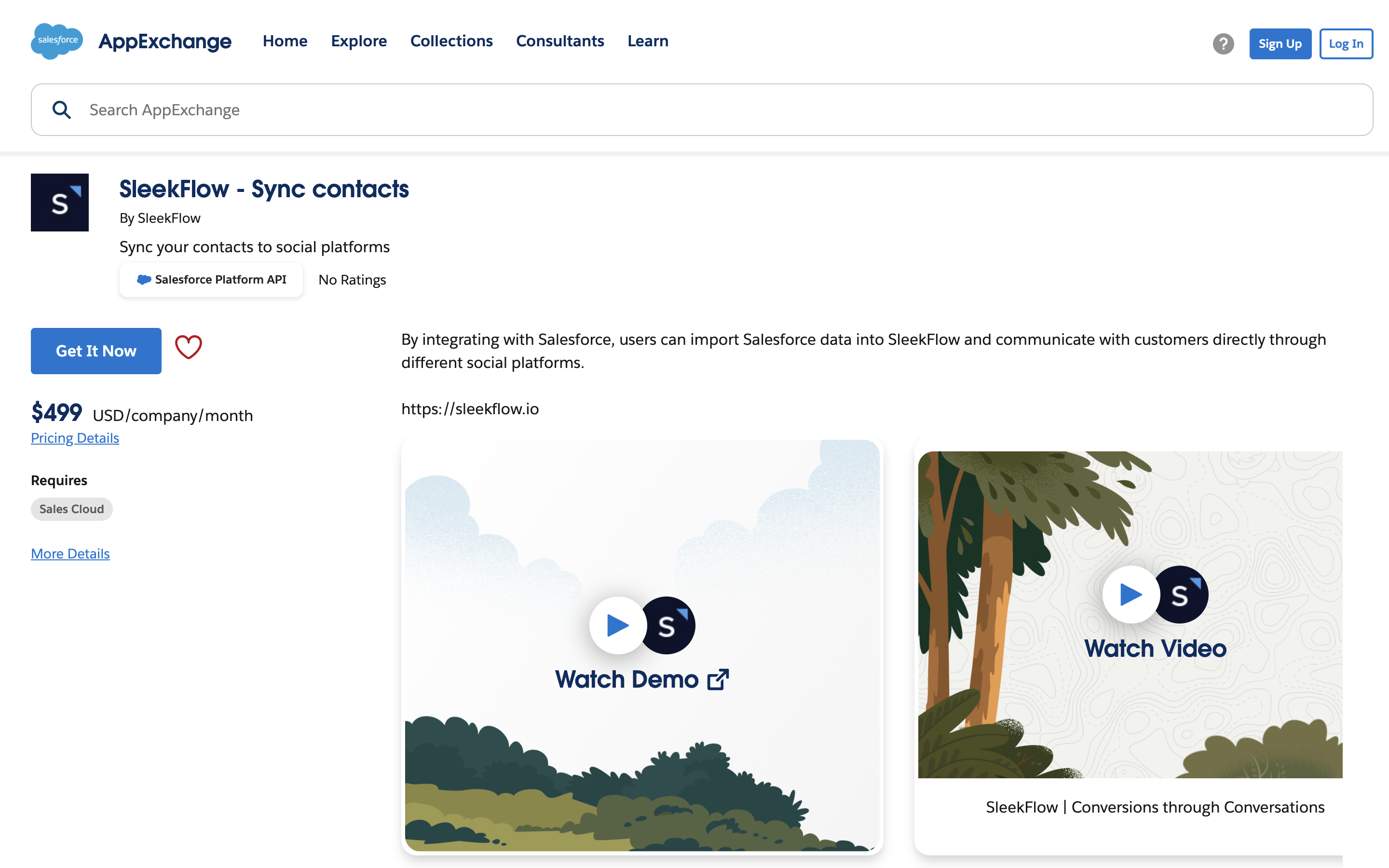 You can now connect your Salesforce account to SleekFlow on Salesforce AppExchange