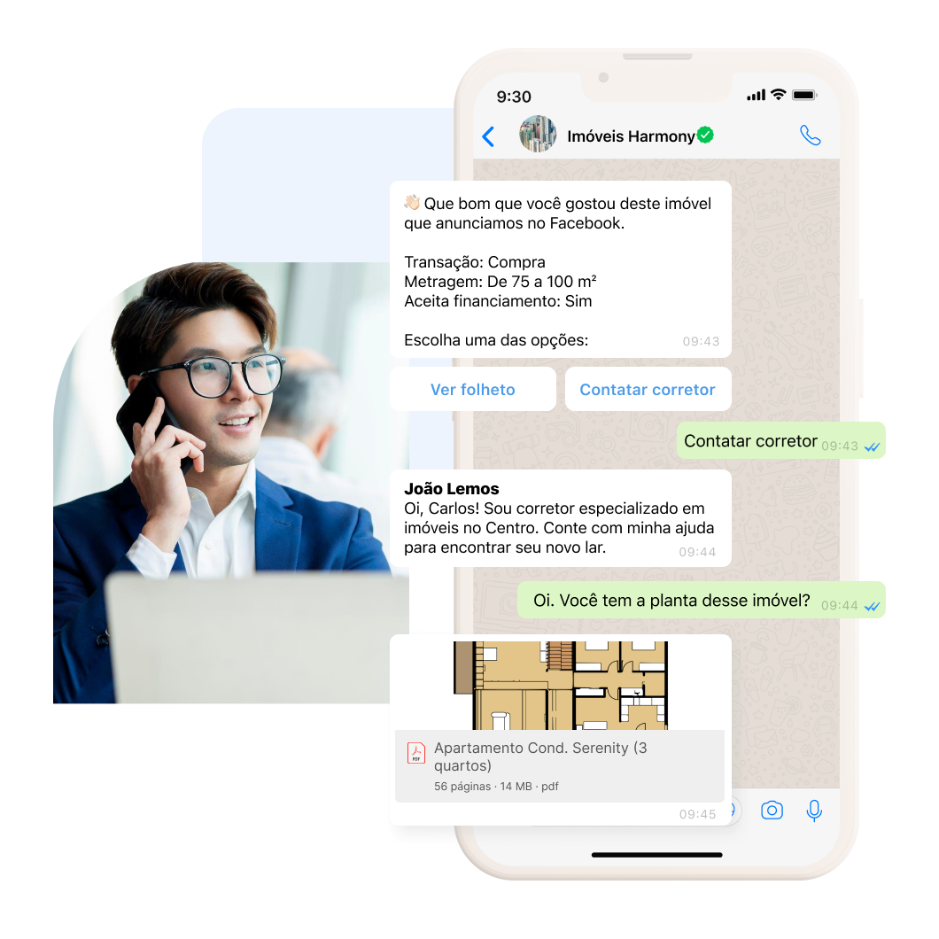 WhatsApp Business corretor de imóveis