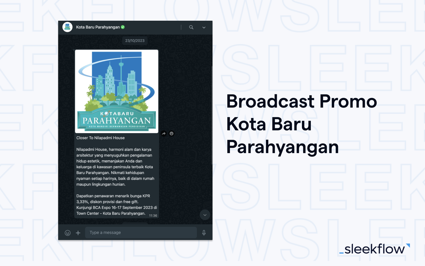 Broadcast Promo Kota Baru Parahyangan