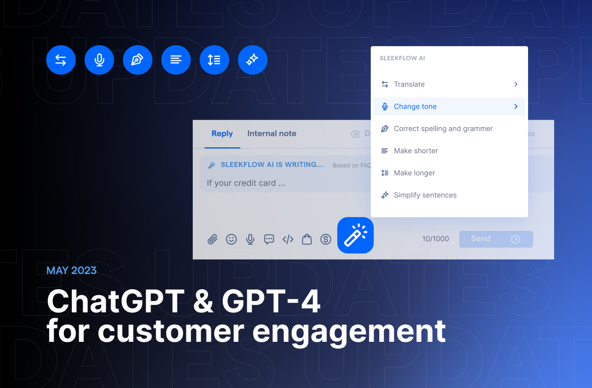 Meet SleekFlow AI, ChatGPT and GPT-4 for customer support
