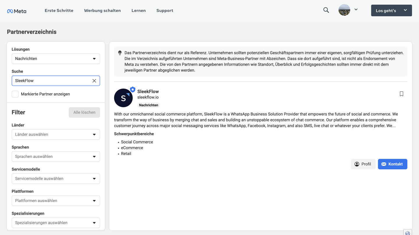 SleekFlow ist jetzt ein Meta-Partner