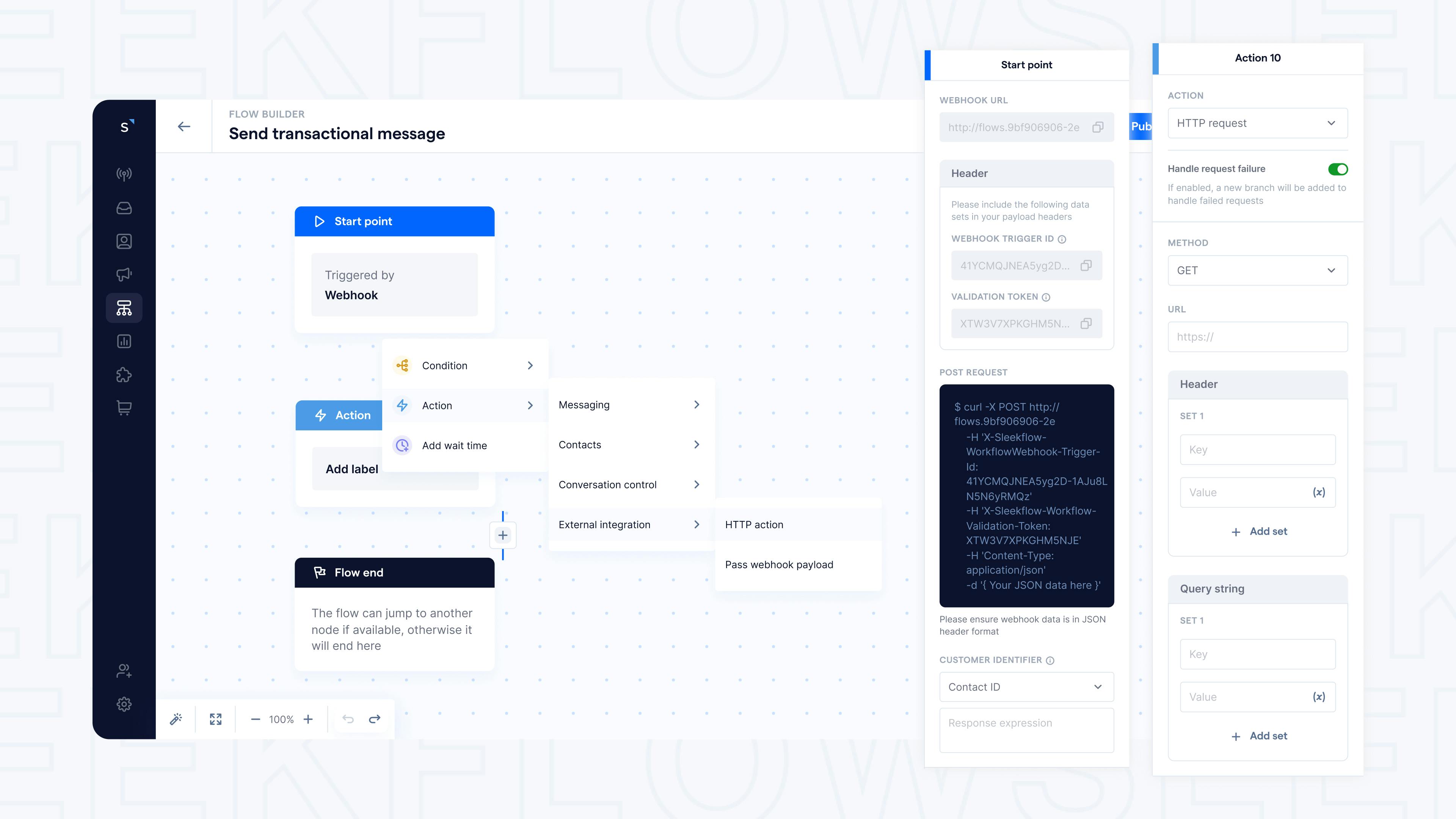 Flow Builder - external actions