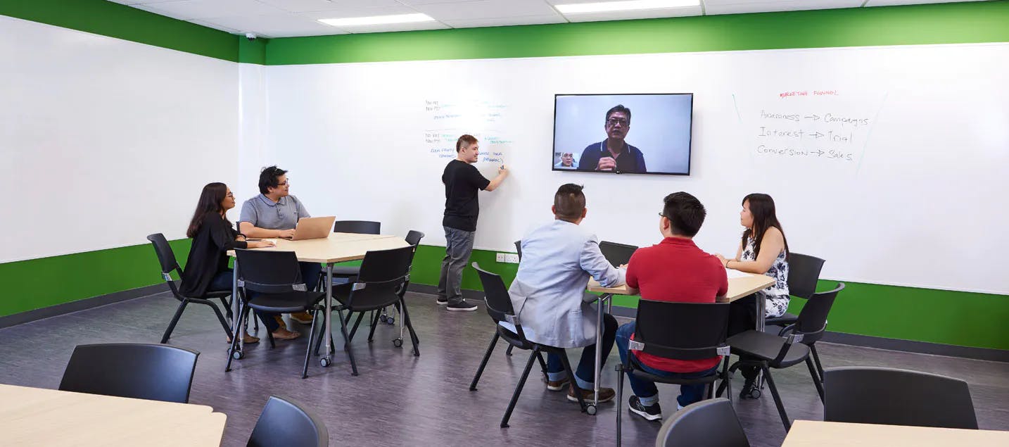 Sala de aula da PSB Academy