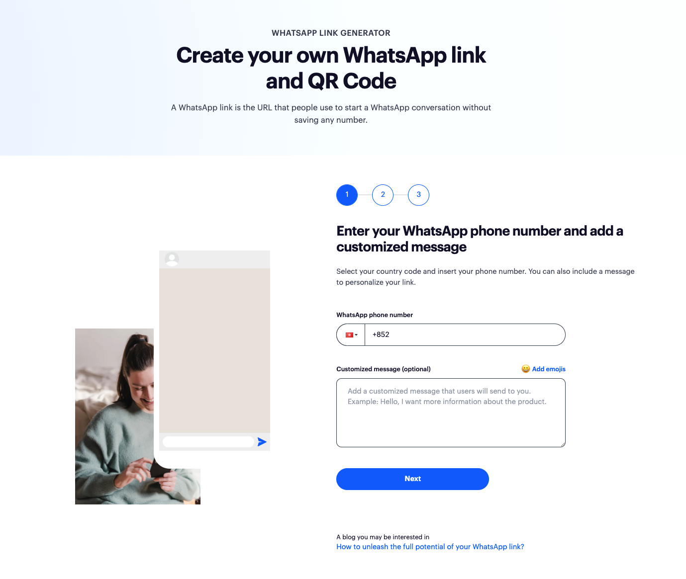 Whatsapp Link Generator di SleekFlow