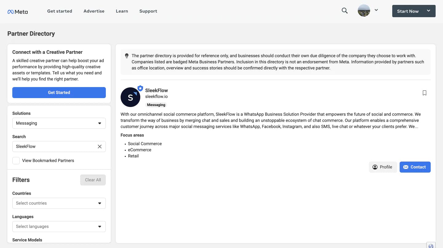 SleekFlow Meta Messaging Partner