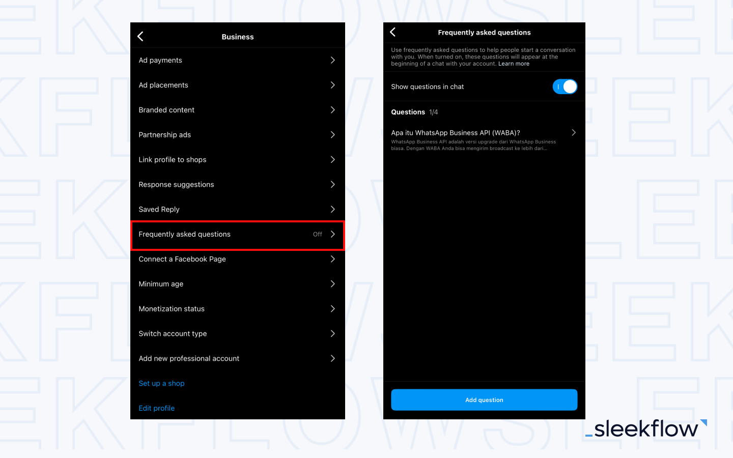 Cara Mengaktifkan FAQ IG