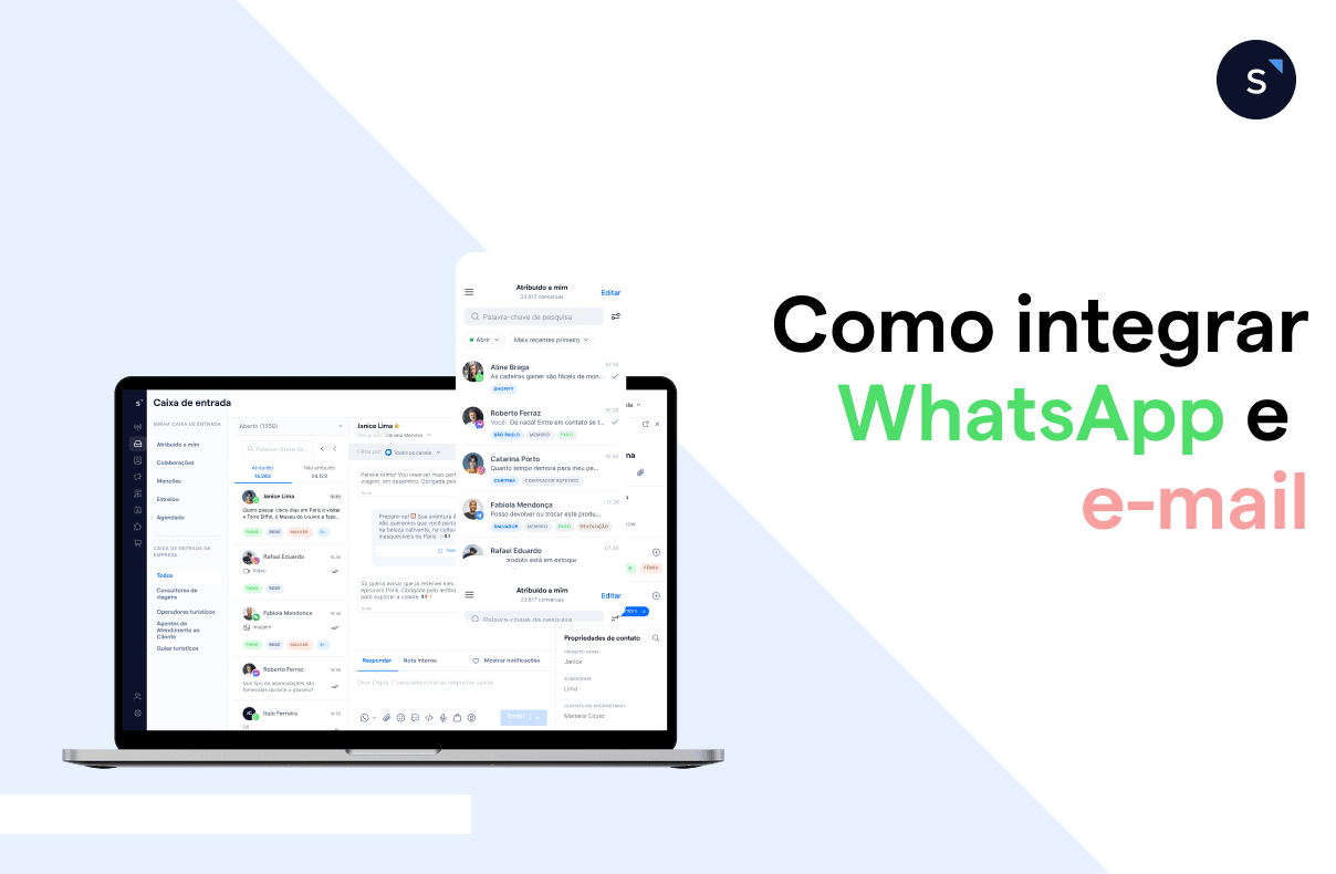 PT BR Integrar WhatsApp e e-mail