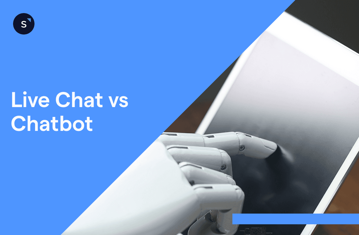 live chat vs chatbot blog cover