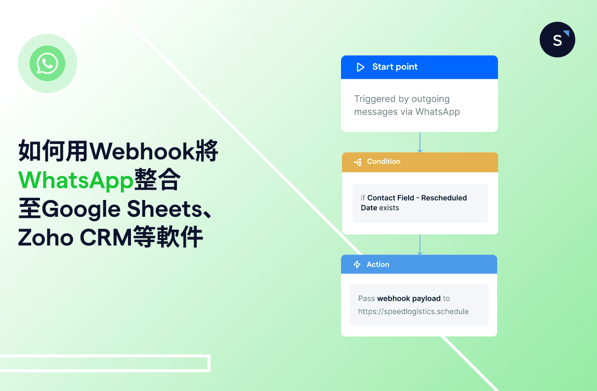 WhatsApp webhook 整合至 Google Sheet、CRM