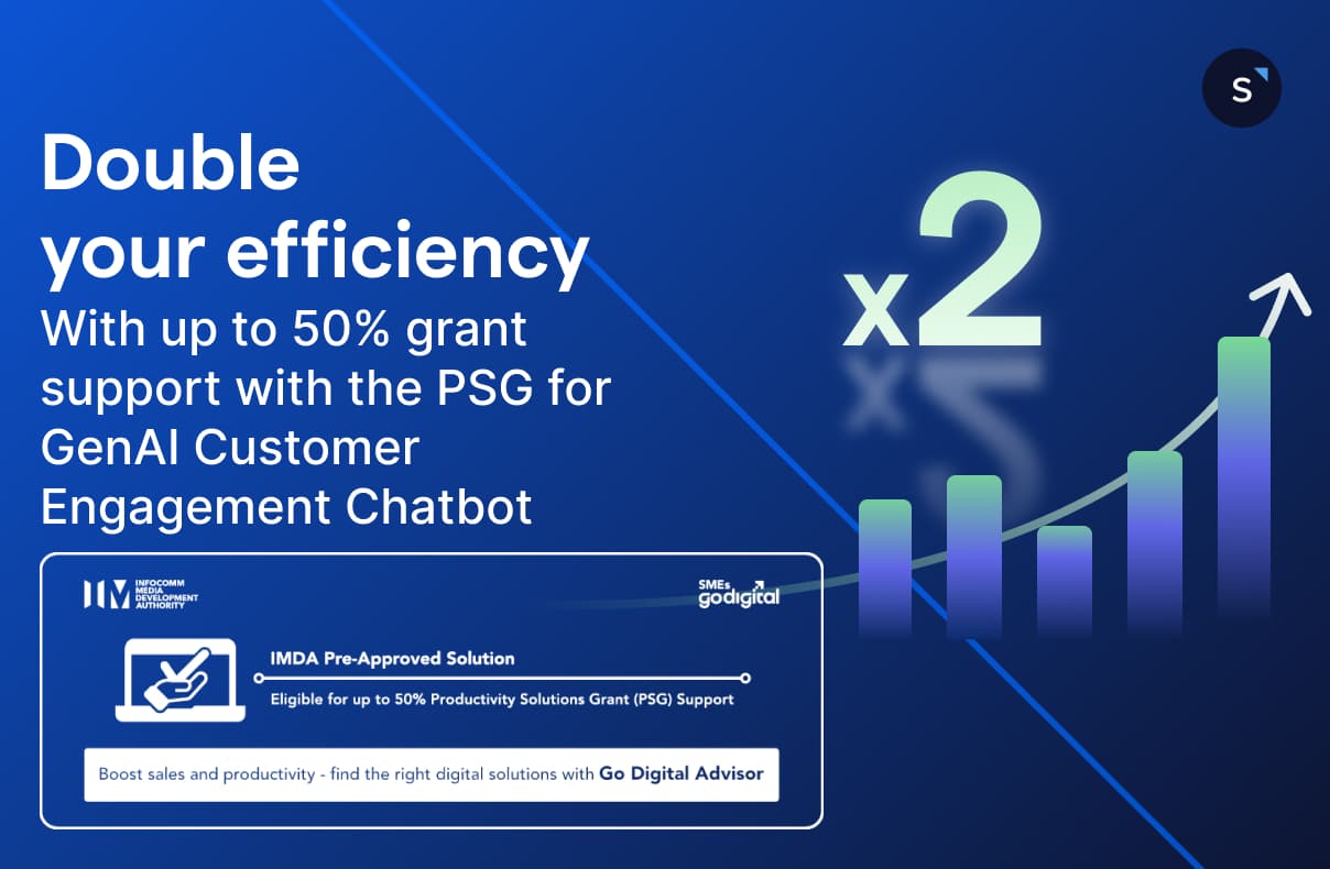 Double your efficiency with up to 50% grant support for SleekFlow with the PSG for GenAI Customer Engagement Chatbots
