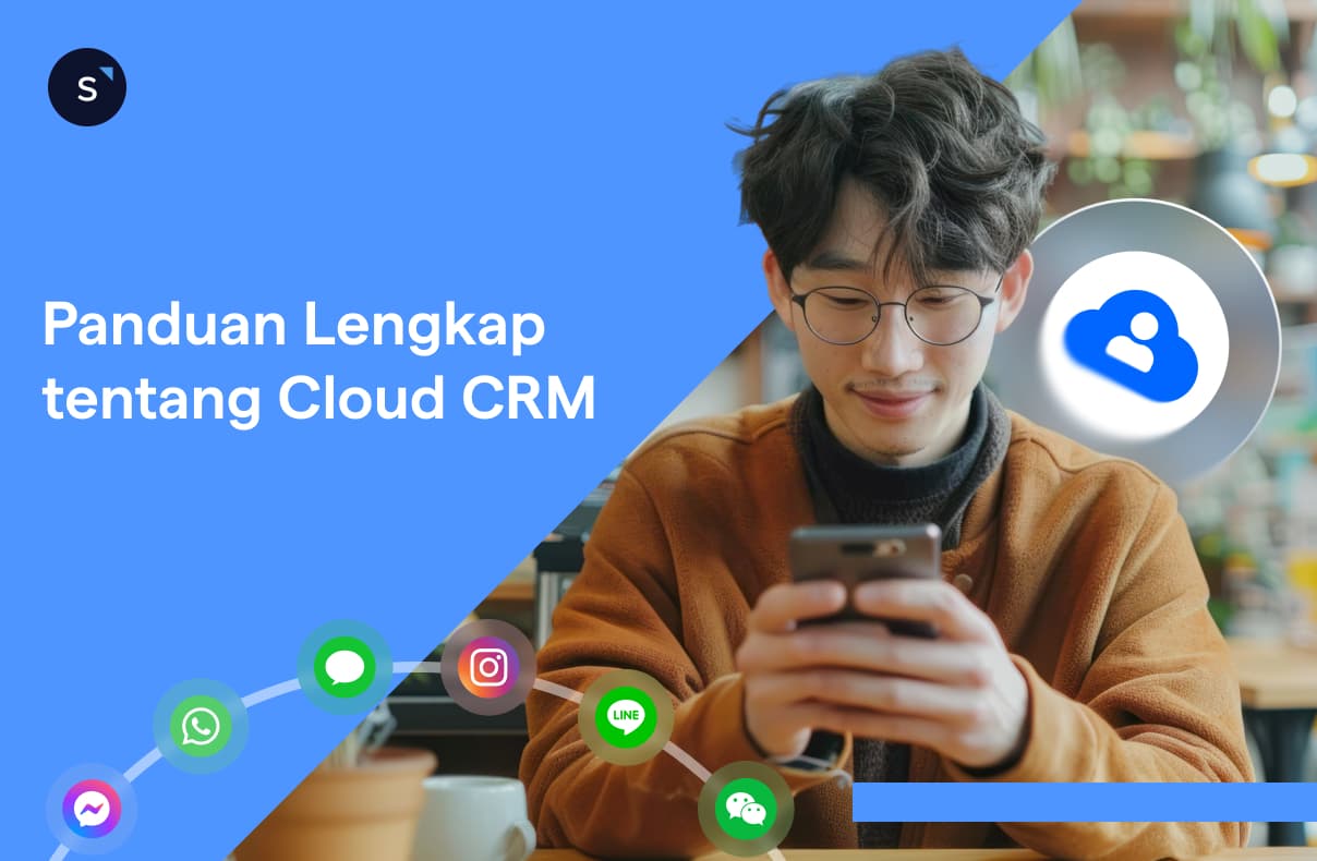 Ilustratsi panduan lengkap tentang cloud CRM