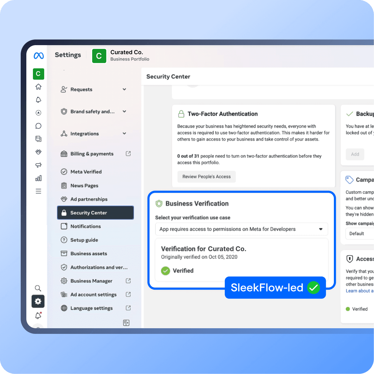 whatsapp channel page - meta verification
