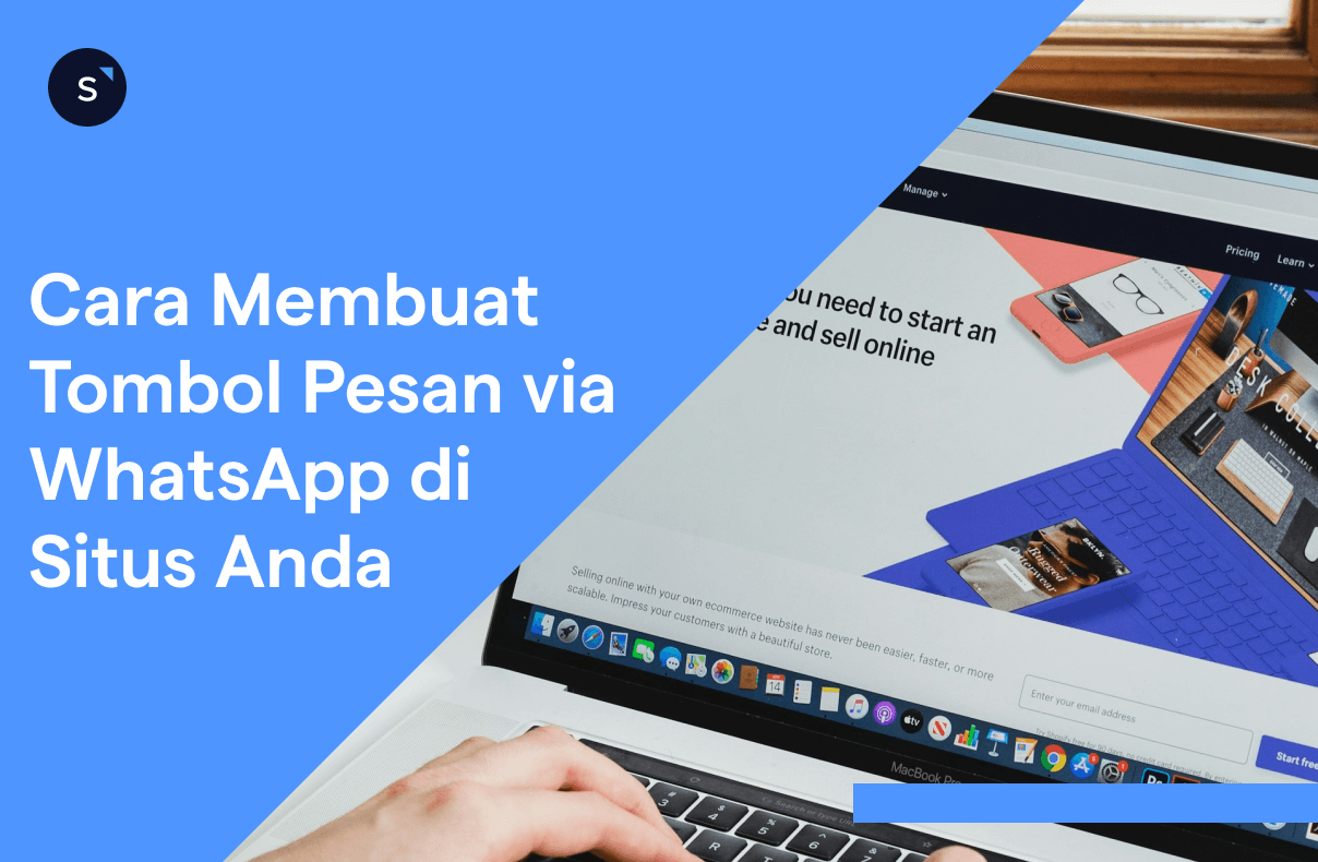 Tombol pesan WhatsApp di situs