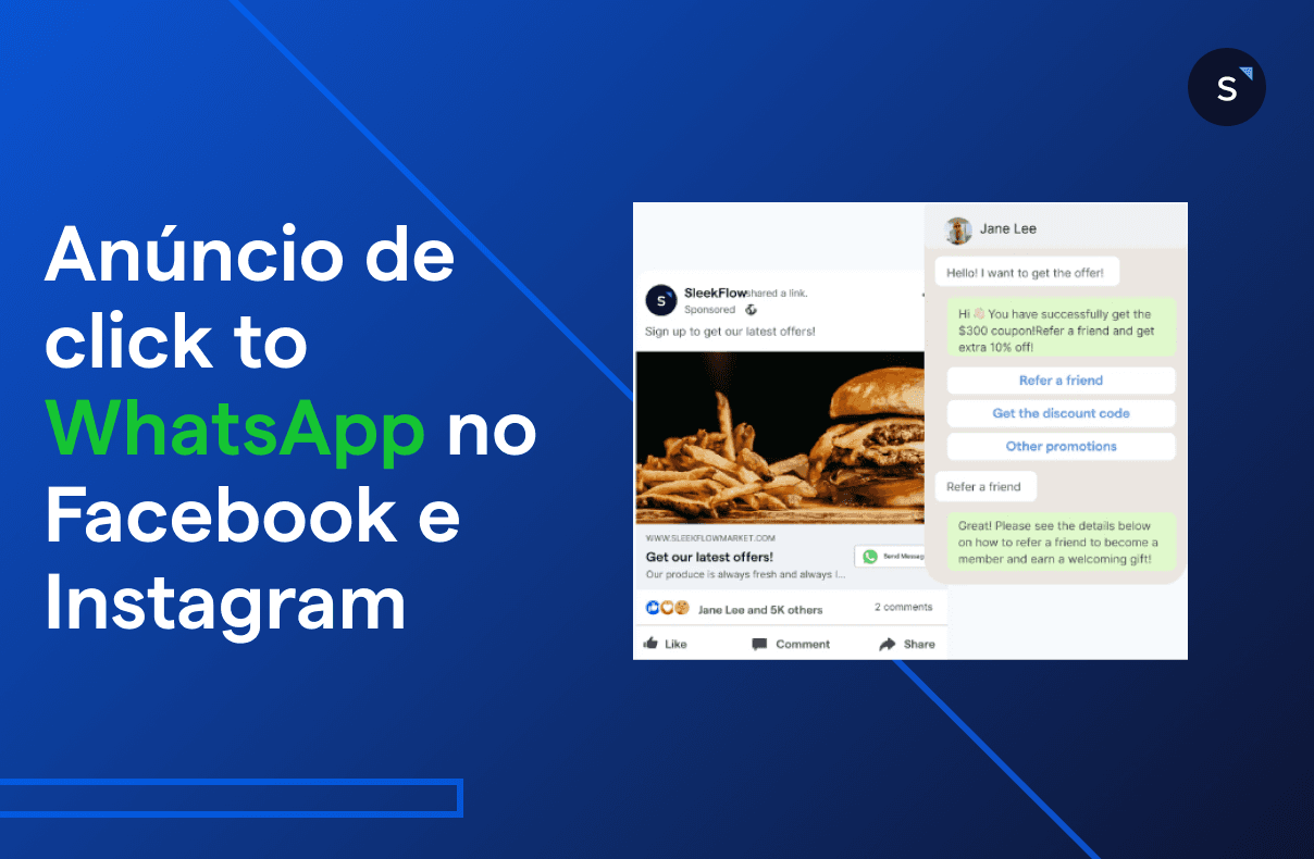 Anúncio de click to WhatsApp