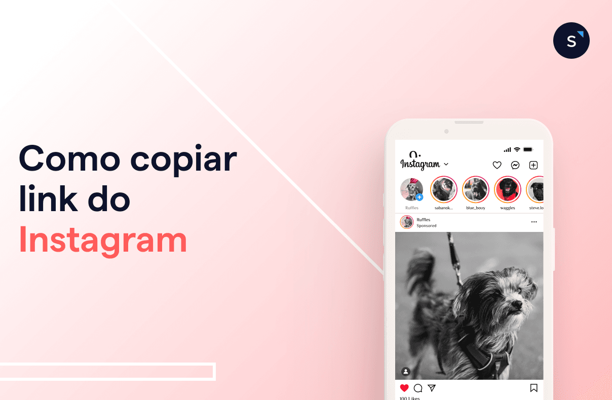Como copiar link do Instagram