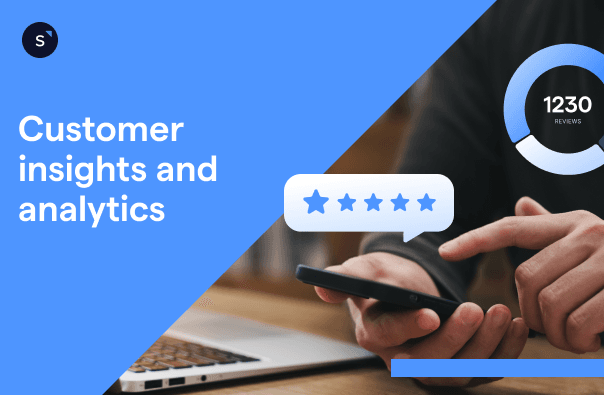customer using phone and giving five stars